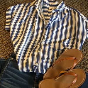 Madewell Striped Central Shirt XXS
